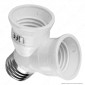 Immagine 1 - Life Sdoppiatore per Lampadine E27 - mod. 39.PA2702