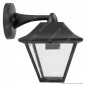 Immagine 2 - V-Tac VT-843 Portalampada da Giardino Wall Lamp Nero da Muro IP44 per