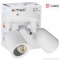 Immagine 1 - V-Tac VT-897 Portafaretto Rotondo per 2 Faretti LED Spotlight GU10