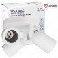 Immagine 1 - V-Tac VT-899 Portafaretto Rotondo per 3 Faretti LED Spotlight GU10
