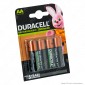 Immagine 1 - Duracell Rechargeable 2500mAh Pile Ricaricabili Stilo AA - Blister 4