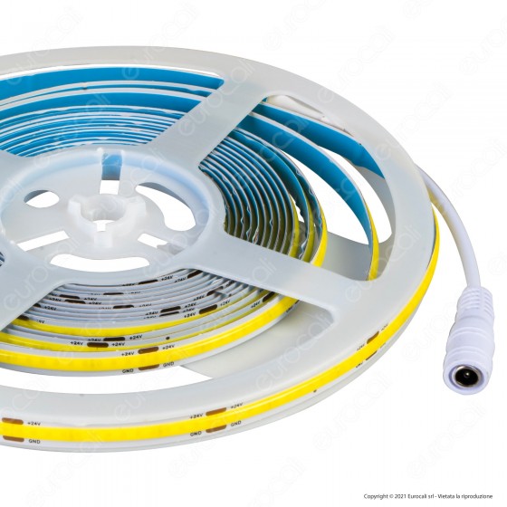 V-Tac VT-COB-280 Striscia LED COB Monocolore 10W/M 24V - Bobina da 5 metri - SKU 2652 / 2653 / 2654 V-Tac VT-COB-280 Striscia LED COB Monocolore 10W/M 24V - Bobina da 5 metri - SKU 2652 / 2653 / 2654