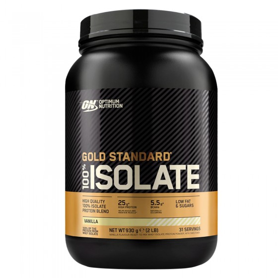 Optimum Nutrition Gold Standard 100% Isolate Proteine in Polvere con Optimum Nutrition Gold Standard 100% Isolate Proteine in Polvere con