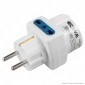 Immagine 2 - Ecova Adattatore Triplo con 1 Presa Schuko 10/16 A 2P+T e 2 Prese