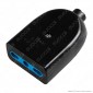 Immagine 1 - Ecova Presa Singola 10/16A 2P+T con Uscita Cavo Dritta Colore Nero -
