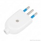 Immagine 1 - Ecova Spina Singola 10A 2P+T con Uscita Cavo Dritta Colore Bianco -