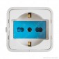 Immagine 3 - Ecova Adattatore con 1 Spina CEE industriale 2P+T e 1 Presa SCHUKO +