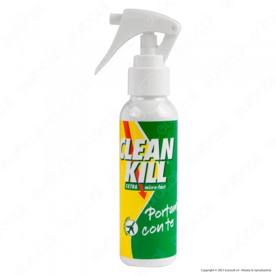 Clean Kill Flacone Vuoto Spray per Insetticida Formato da Viaggio 98ml Clean Kill Flacone Vuoto Spray per Insetticida Formato da Viaggio 98ml