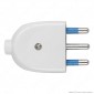 Immagine 3 - Ecova Spina Singola 16A 2P+T con Uscita Cavo Dritta Colore Bianco -